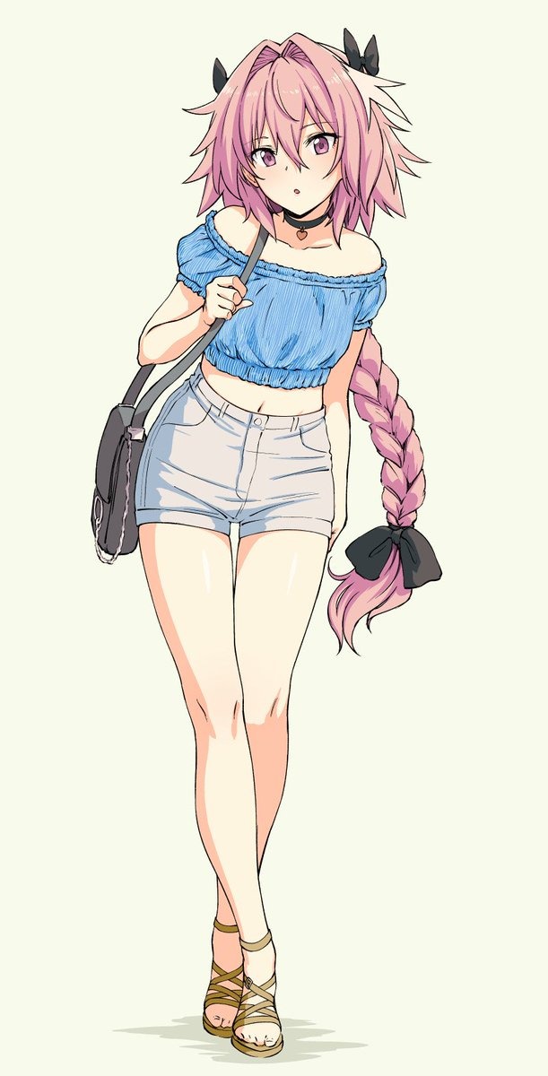 Anime character with pink hair
